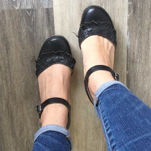 Swedish Hasbeens High Heel Clogs